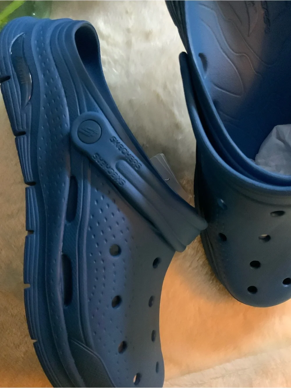 Skechers Men Sz 11 Foamies Blue Slip-On Clog - Size 1